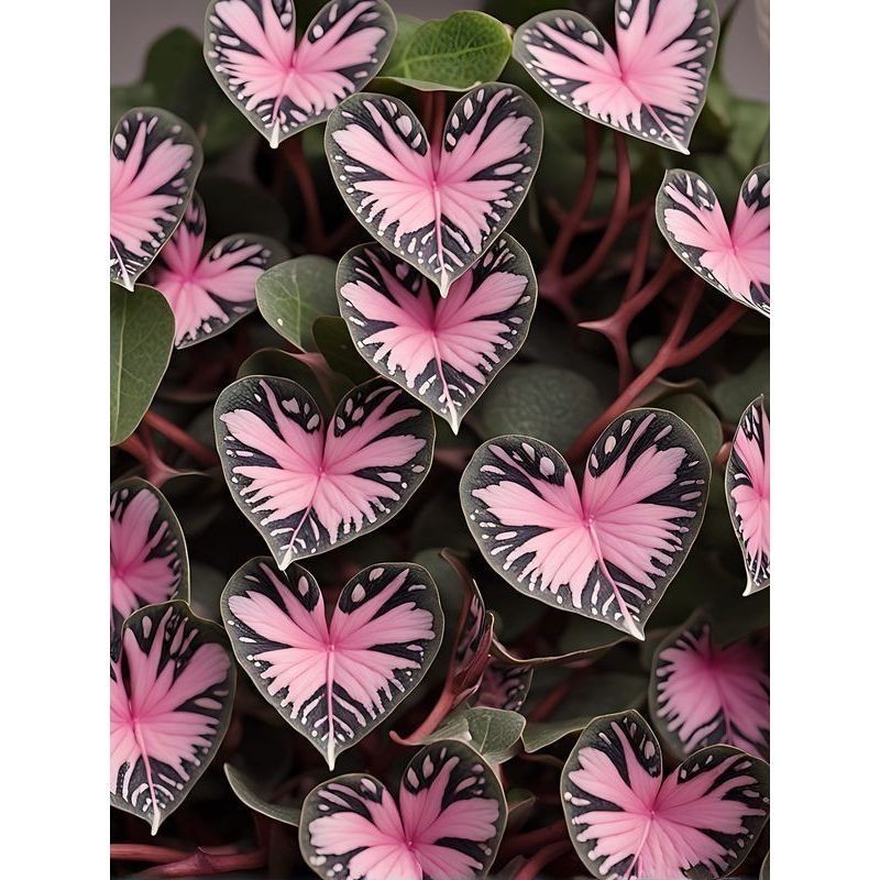 PROMOÇÃO Calladium Borboleta de Cristal – 100 sementes com manual de cultivo Premium + MANUAL DE CULTIVO em Oferta na Shopee