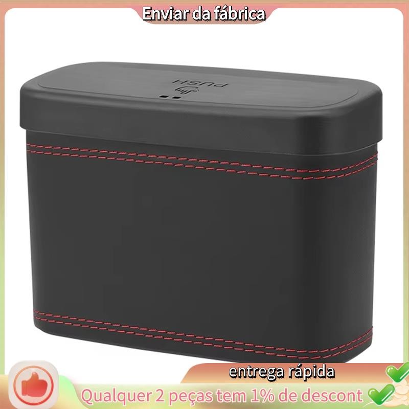 Lixeira De Carro-Veículo Suspensa , Tipo Prensagem Quadrada , Caixa De Armazenamento Automático , Plástico