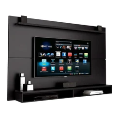 Painel Para TV Até 65 Polegadas Com Prateleira 1,80m Max Preto