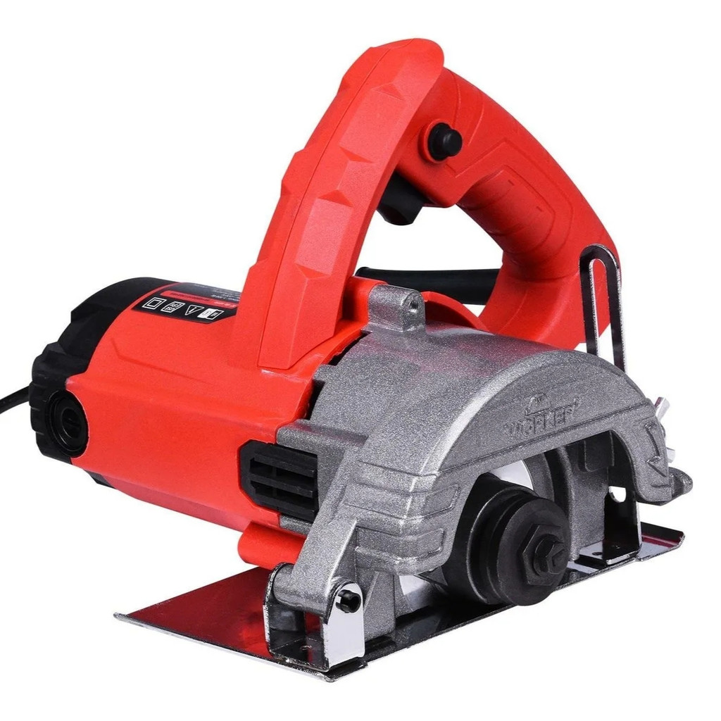 Serra Mármore Worker 110mm 1300W 1200RPM para Corte de Madeira, Concreto e Porcelanato em Oferta na Shopee