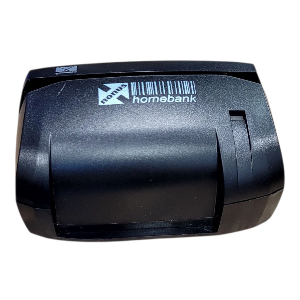 Leitor De Boletos Bancário Nonus Homebank Leitura Manual Usb Preto Usb