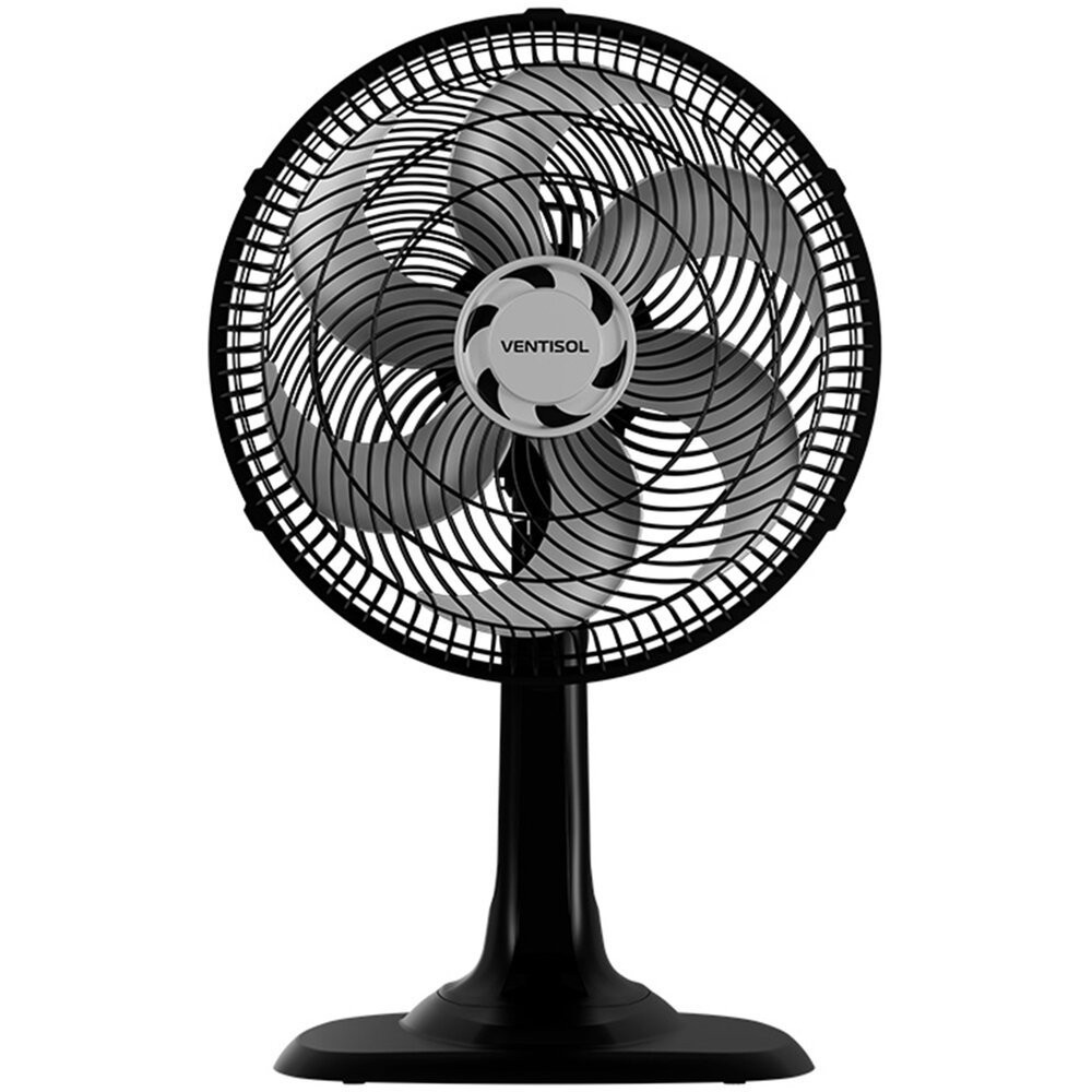 Ventilador de Mesa  Turbo 30 cm 52 W 6 Pás 3 Velocidades Ventisol em Oferta na Shopee