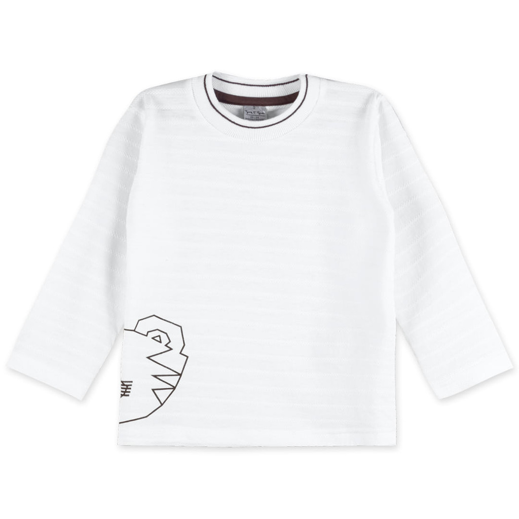 Camiseta Jacquard Manga Longa Bebê Masculino Tigor T. Tigre em Oferta na Shopee