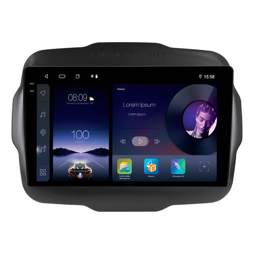 Multimídia Adak Iplay G2 Renegade S/ Comando De Volante 2ram+64gb Carplay Android Gps Bluetooth 9p em Oferta na Shopee
