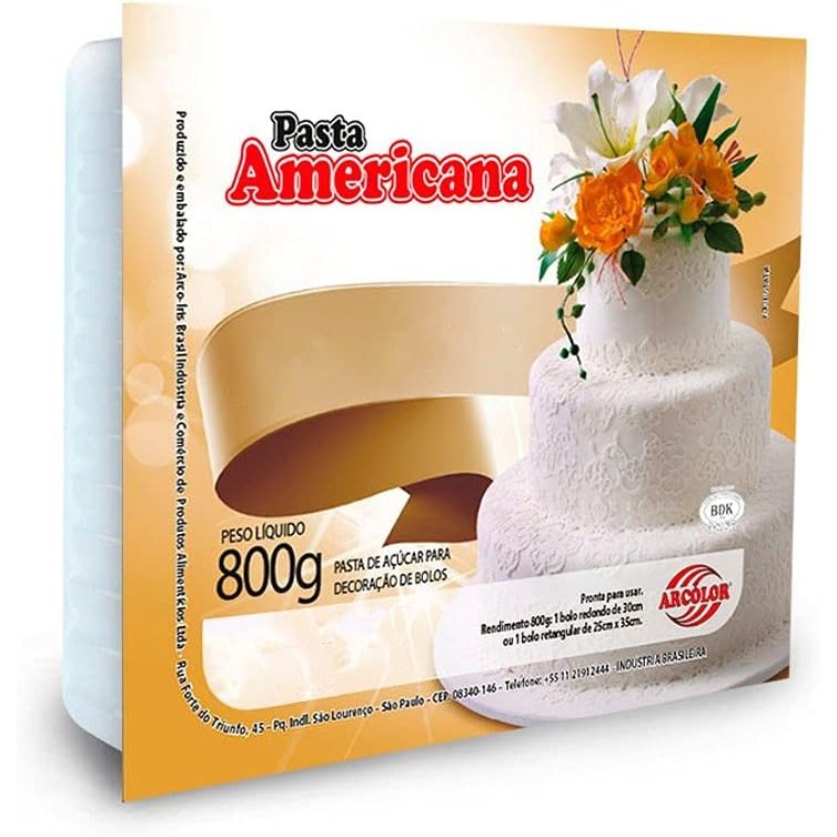 Pasta Americana Tradicional Arcolor 800g em Oferta na Shopee