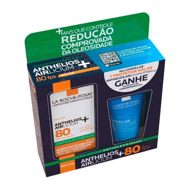 Kit La Roche-Posay Protetor Facial Anthelios Airlicium FPS 80 40g + Gel de Limpeza Effaclar 50g · foto 2