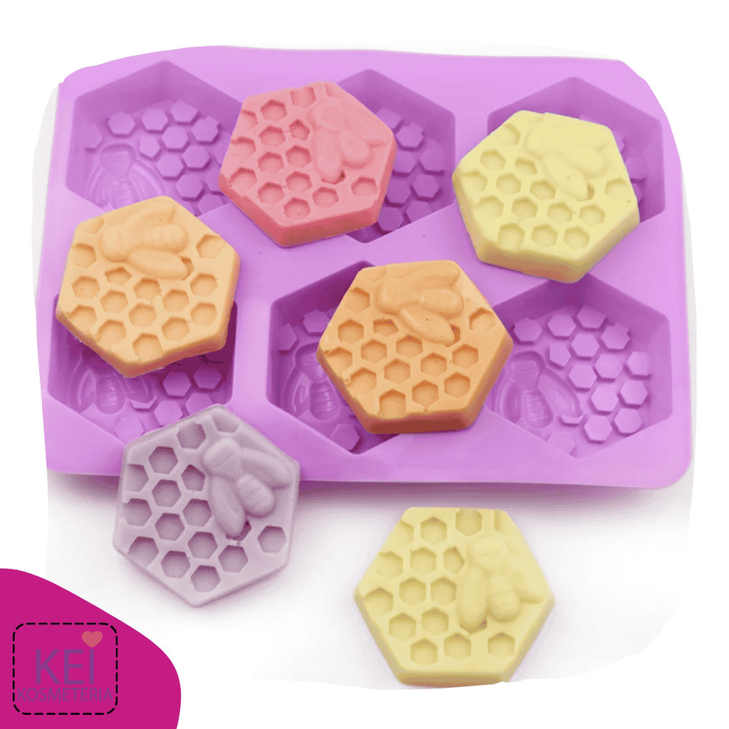 Molde de Silicone - Abelha Colméia