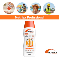 Protetor Solar Nutriex Fps 30 Toque Seco 120ml Oil Free Hipoalergênico Rápida Absorção