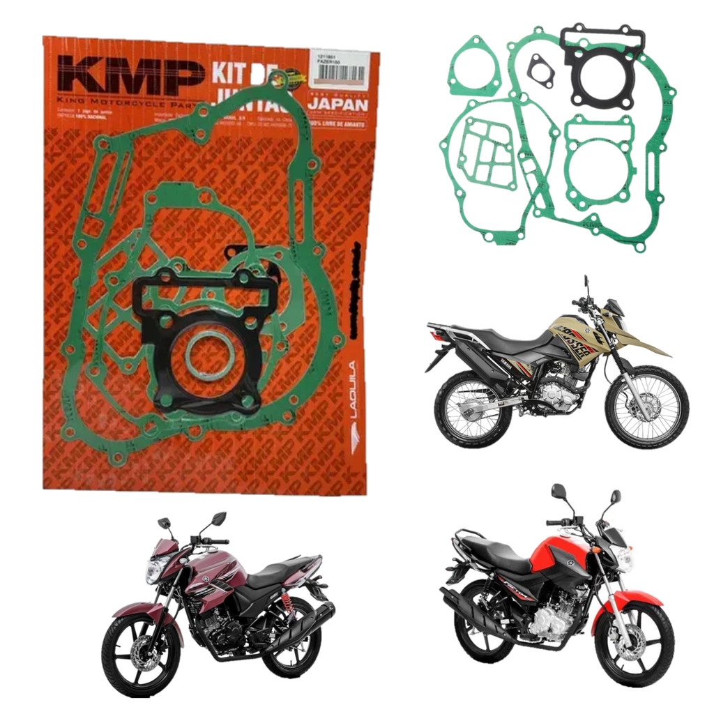 Jogo Juntas Completo Yamaha Fazer Crosser Factor 150 2014/2025 Original Motor Moto