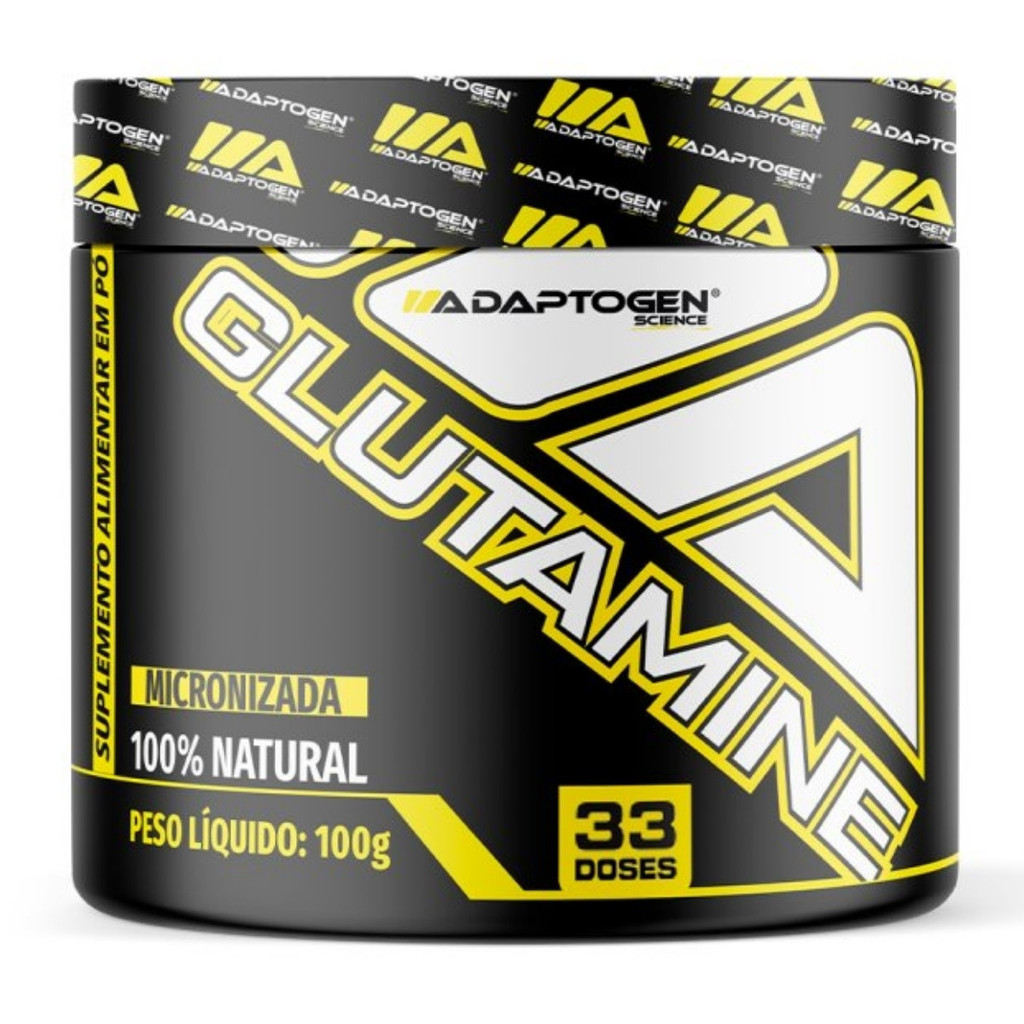 Glutamina Platinum Series Pote Com 100g Adaptogen em Oferta na Shopee