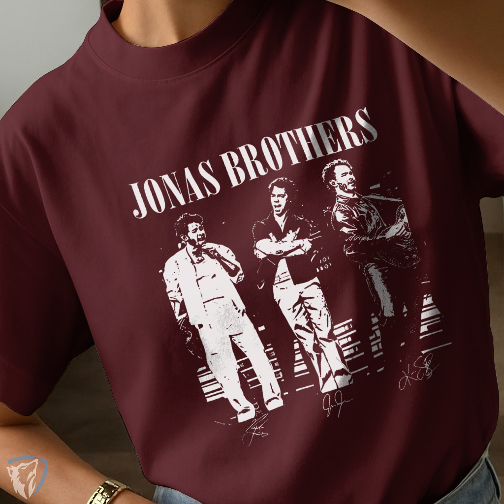 Camiseta Banda Jonas Brothers | Design Vintage e Arte Musical Exclusiva