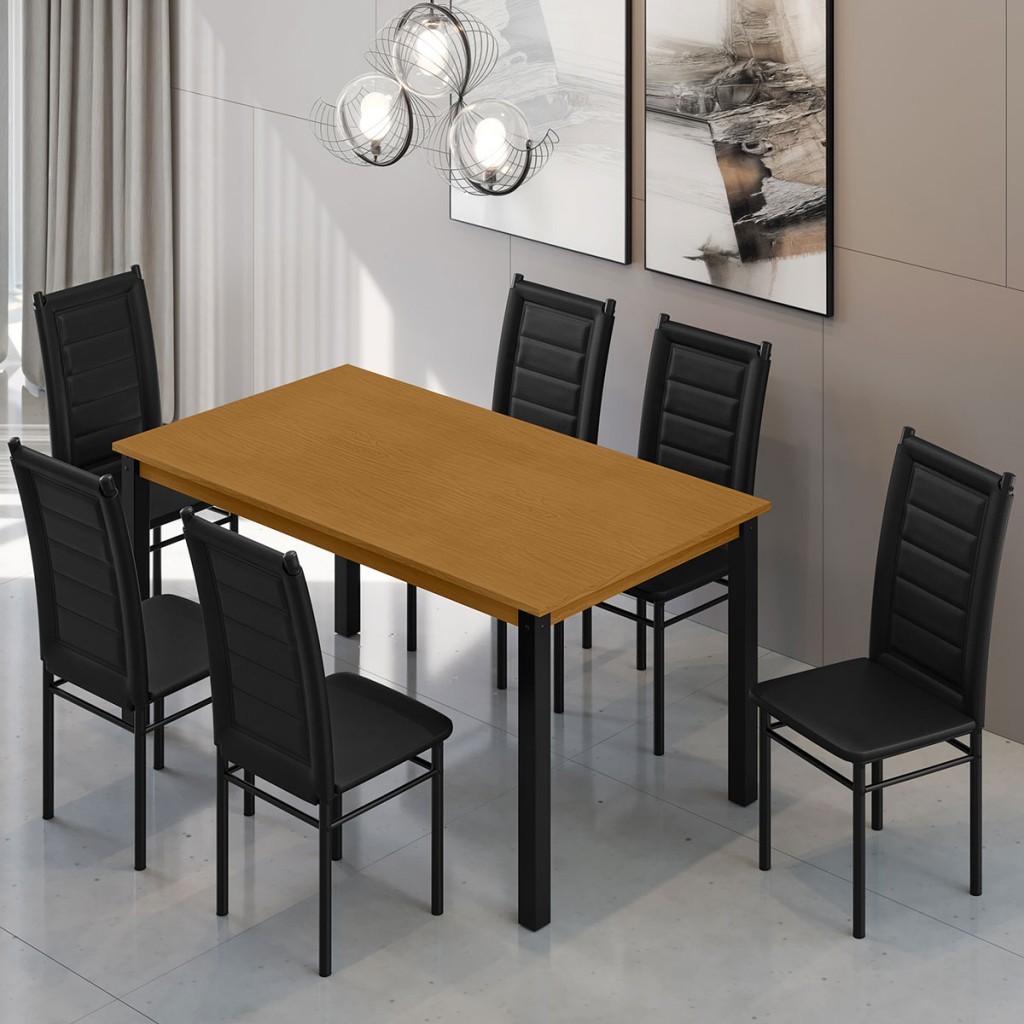 Mesa de Jantar 6 Lugares Monaco Tokio - Art Panta