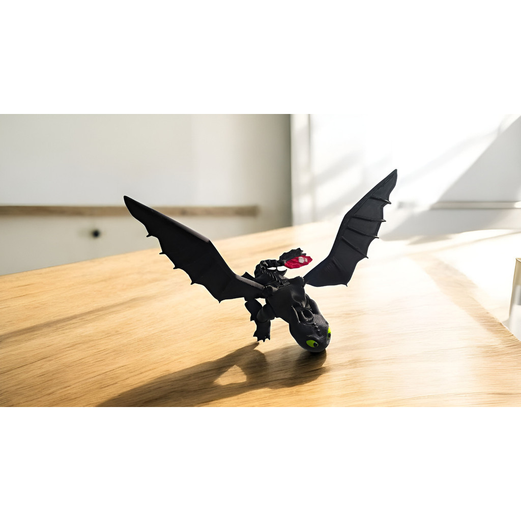 Dragão Furia Da Noite Ou Furia Da Luz - Modelo Decorativo