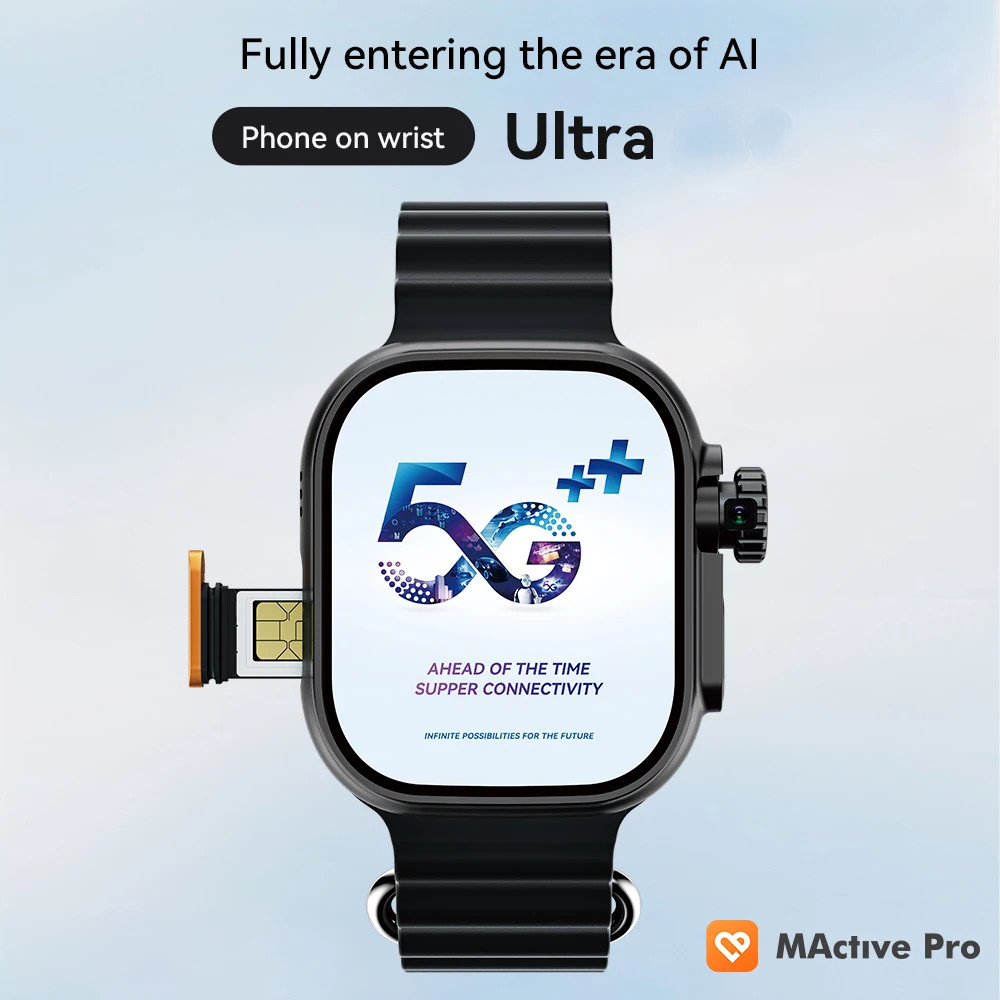 Relógio Ultra 2 Smartwatch Inteligente 4G HD Câmera GPS WIFI Google Play Store APP Download Jogo Bluetooth