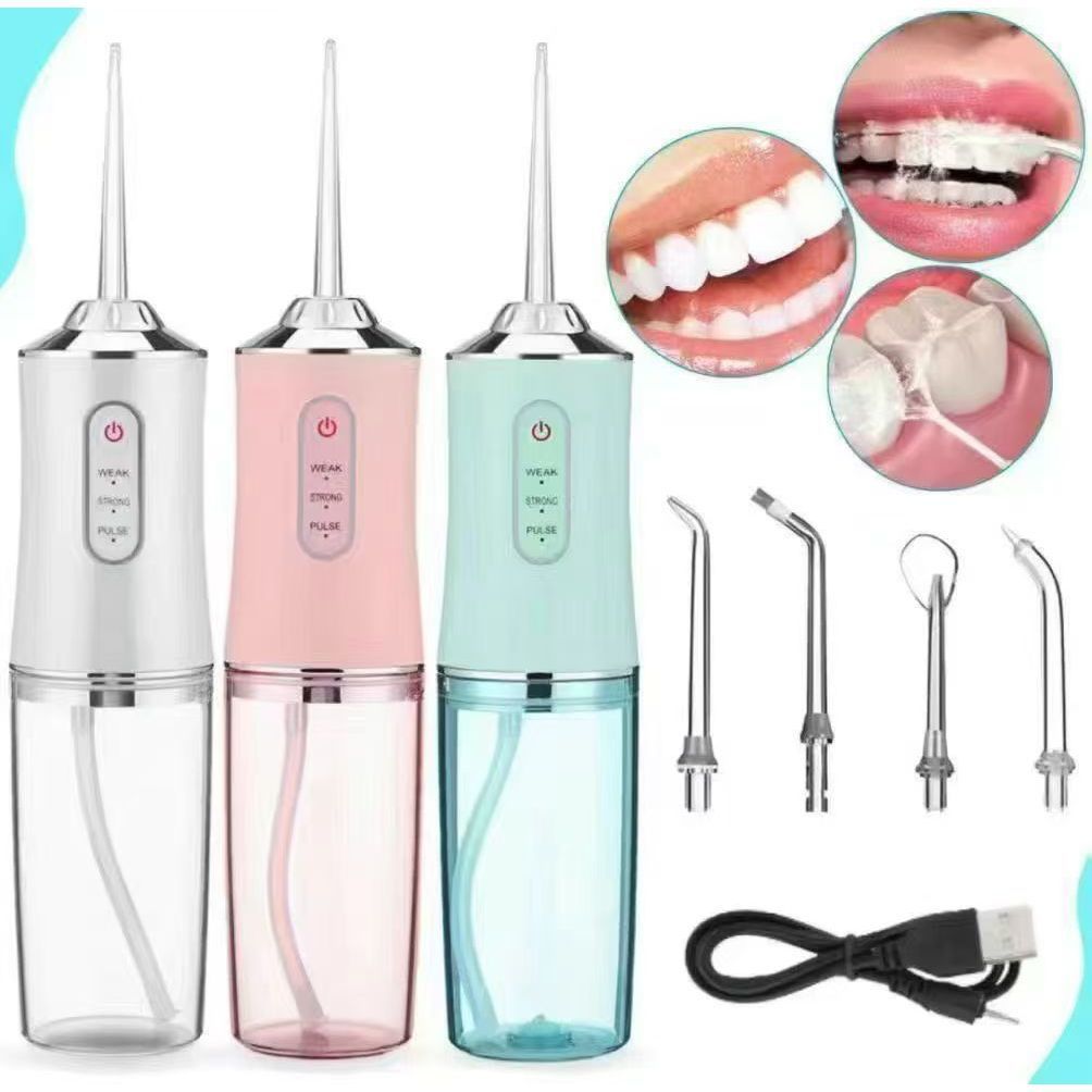 Irrigador Dental Oral Recarregavél 220ml Higiene Limpeza Bucal