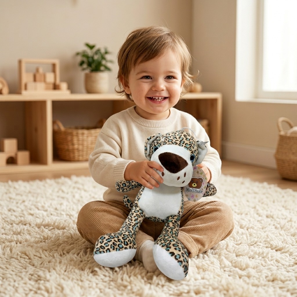 Bicho De Pelucia Jaguar Infantil Animal Safari Macio 30cm