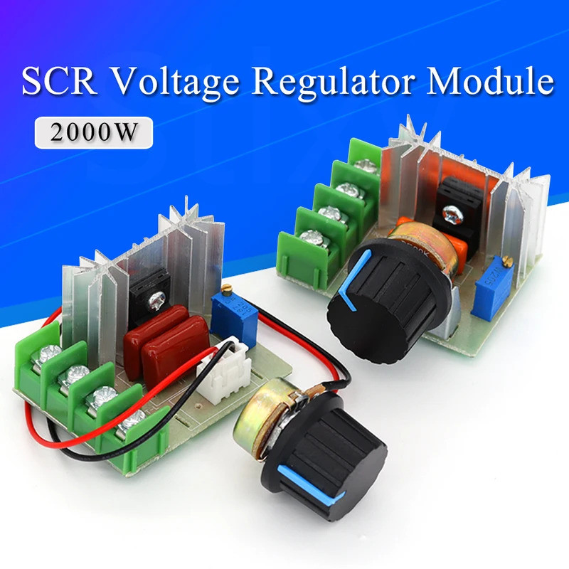 Regulador De Tensão SCR AC 220V 2000W , Dimmers , Controlador De Velocidade Do Motor , Termostato , Módulo Eletrônico H