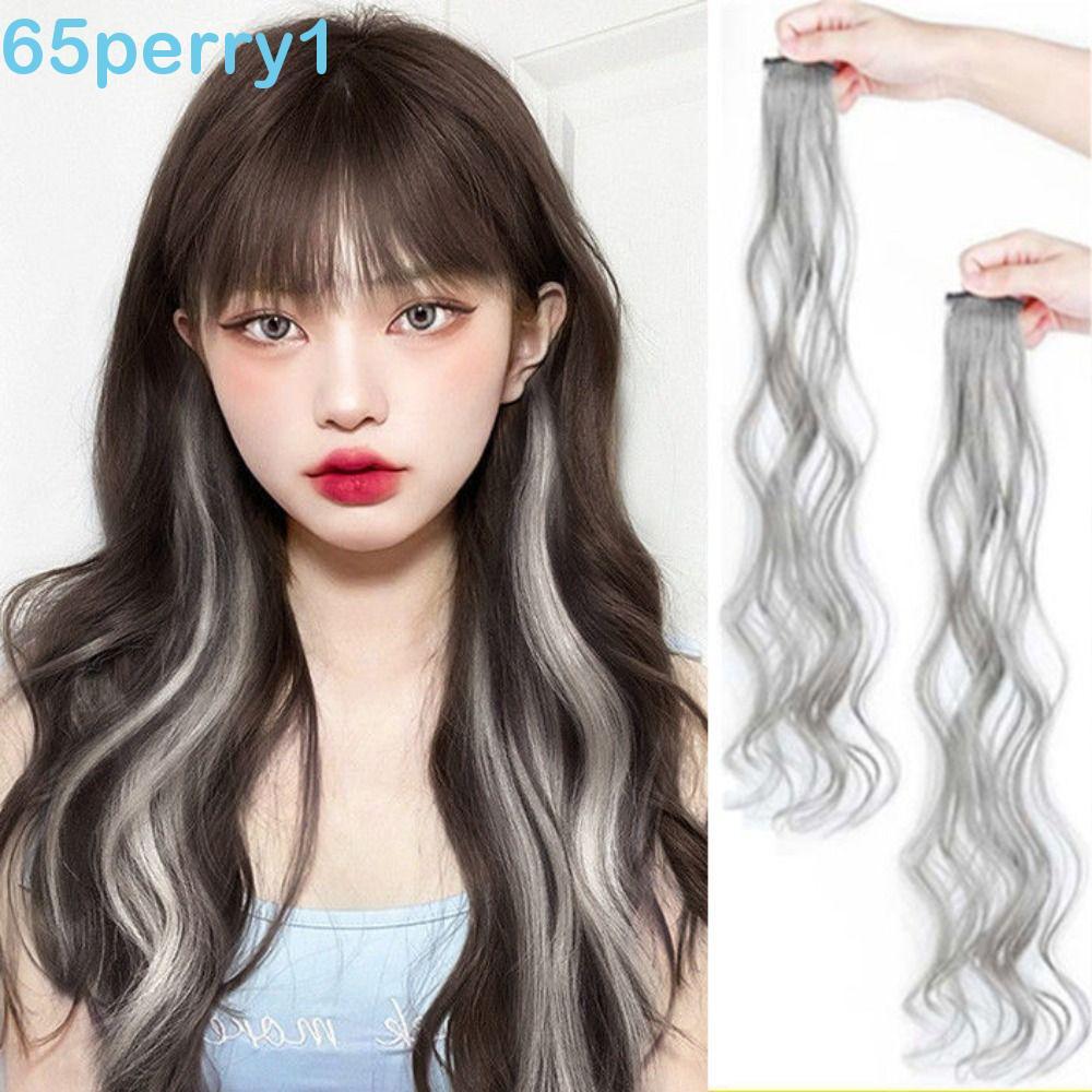 PERRY1 Pendurado Peruca Tintura De Orelha DIY Meninas Clipe Em Festa Suave Alta Qualidade Azul Arco-Íris Colorido Pedaço
