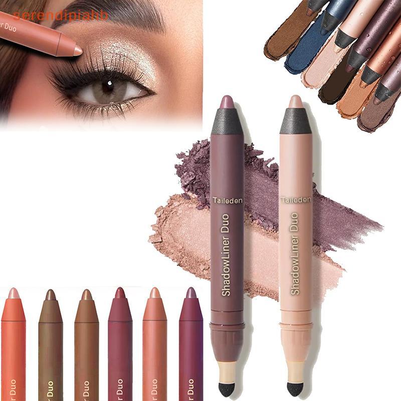 [serendipiahb] Perfect Color Duo-Shadow Liner 2 Em 1 Delineador E Sombra Taileden Plum Eyeshadow Sti Smolder Definido Pa