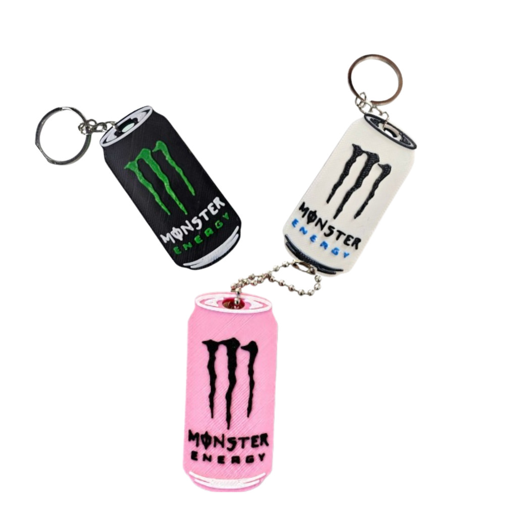 Chaveiro Abridor de Lata de Energético Divertido - Estilo Monster