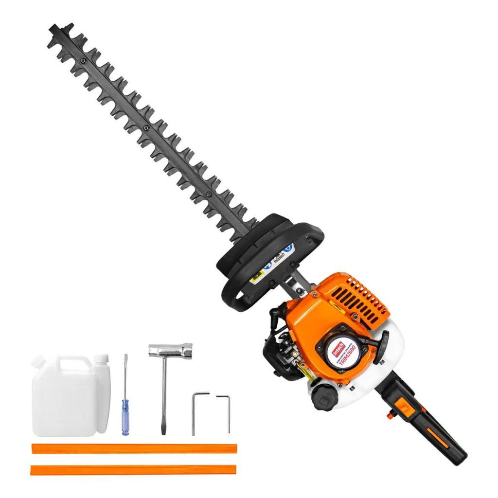Aparador Cortador De Cerca Viva 1.1hp 25cc 2t Podador A Gasolina Lâmina 60cm Empunhadura Dupla Intech Machine