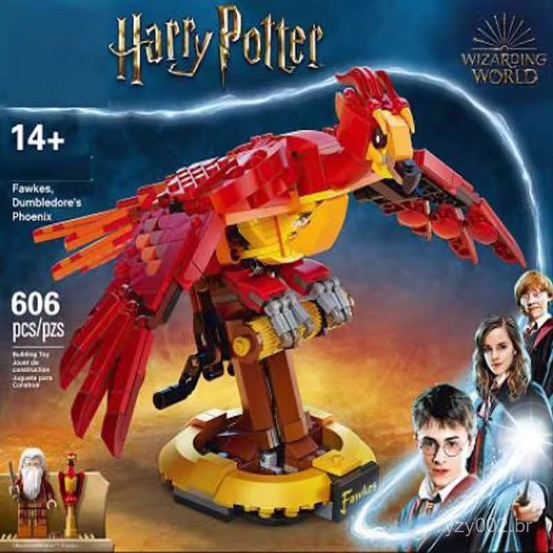 Compatível com Lego Harry Potter Fênix de Dumbledore 76394, Brinquedo de Blocos de Montar para Crianças, Presente