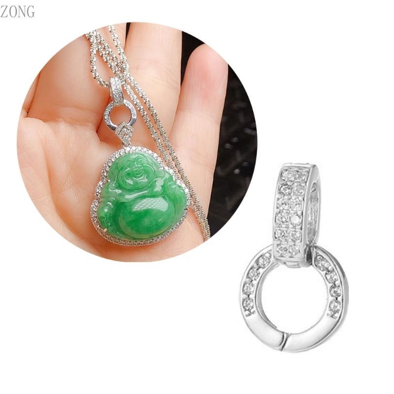 Conector Cobre Requintado ZONG Pave Zircônia Cúbica Descobertas Joias Fechos Intensificadores Para Acess