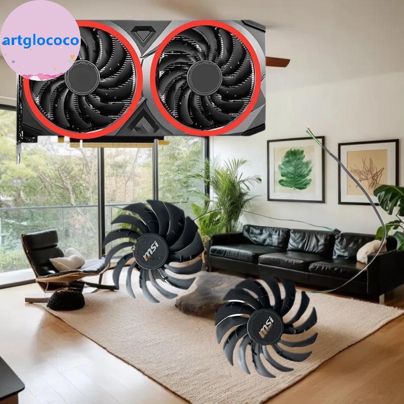 Ventilador De Placa De Vídeo Artglococo Para MSI GeForce RTX 3070 3060 3060Ti Vento 2X OC 95MM PLD10010S12HH RTX3060 RTX