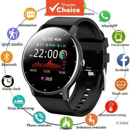 Smartwatch ZL02D Pro Bluetooth com Tela Redonda à Prova d’Água – Lançamento 2026