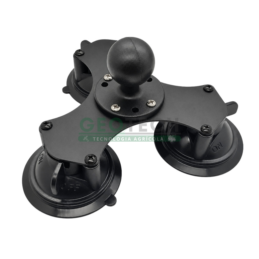 Suporte Ventosa Tripla Gps Trimble, Agres, John Deere, Topcon, Stara, Case, New Holland, Ag250 - Ag500 - Cfx750