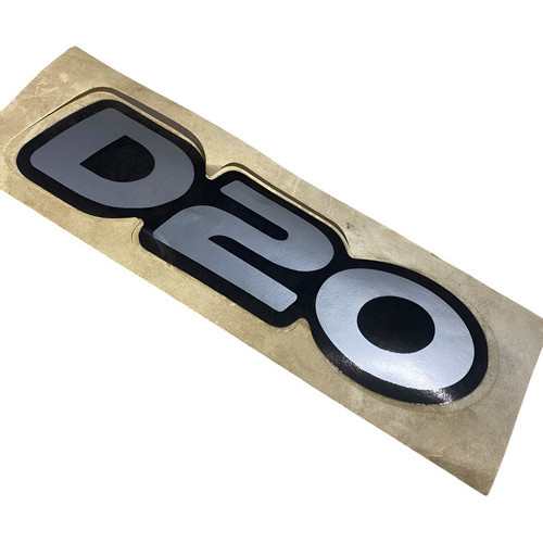 Emblema Adesivo Chevrolet D20 Autocolante Prata Prata