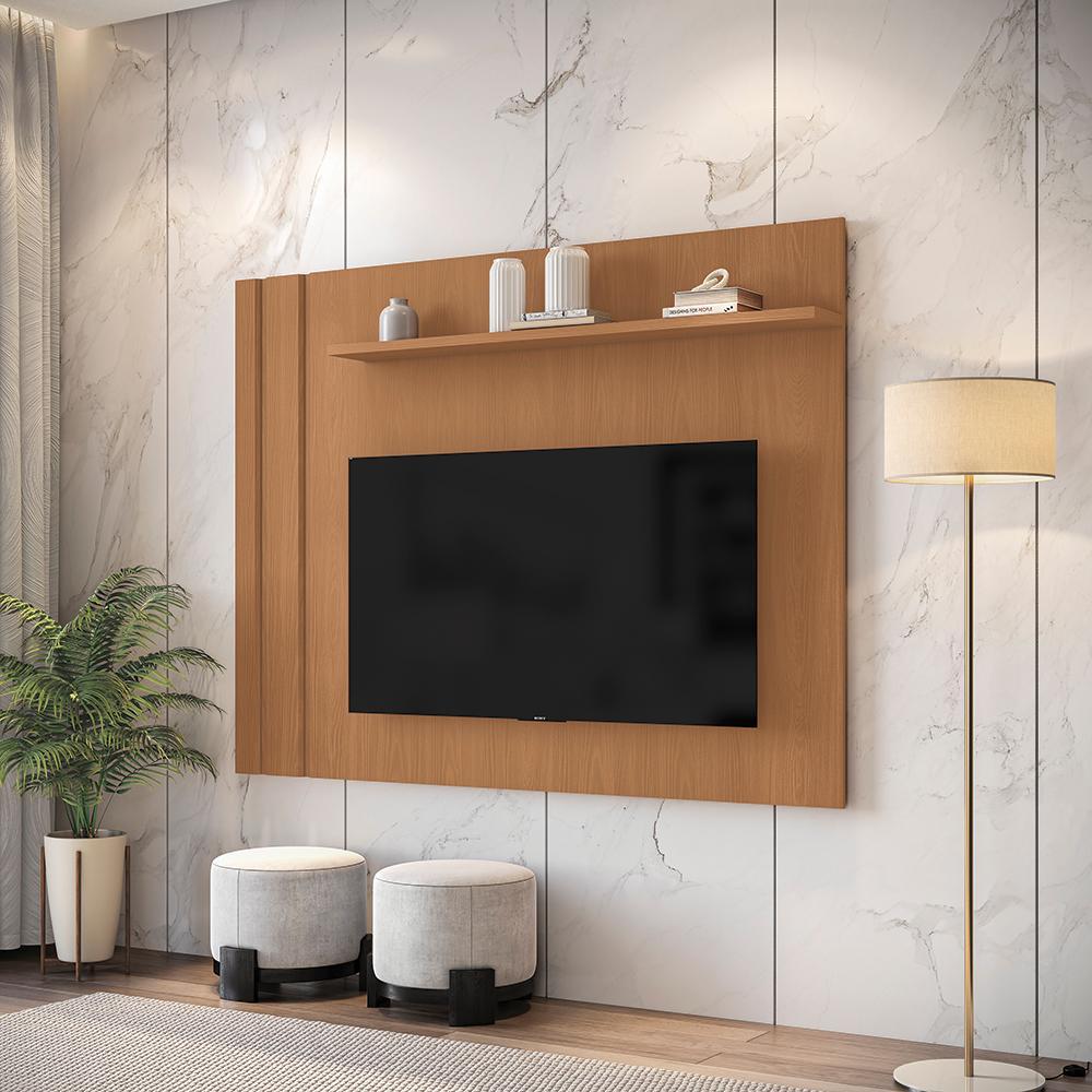 Painel para TV até 60 Polegadas Kappesberg com Prateleira Canela 180cm