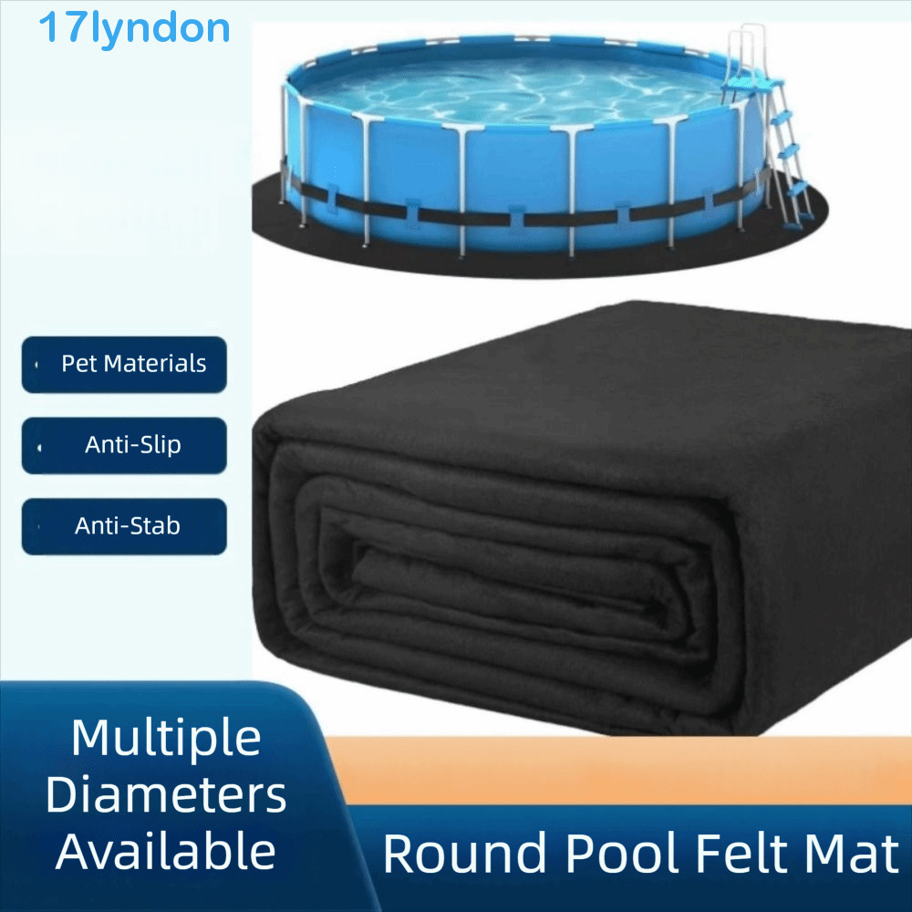 Almofada Resistente À Punção LYNDON , De Forro De Piscina De Feltro Fino De Formato Redondo Dobrável De Camada Protetora