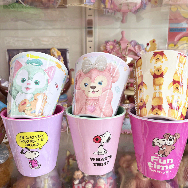 Pure Plain Knock Fofo Primeiro Show Winnie the Pooh Winnie the Pooh Shirley Tony Cat Snoopy Juice Cup Copo para enxaguat