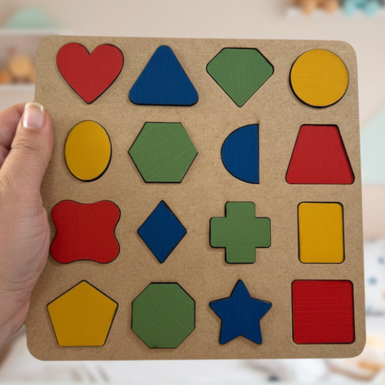 Formas Geometricas Coloridas Encaixe Coordenação Motora Brinquedo Bebe Lúdico Escolar Montessoriano