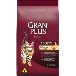 Ração Menu para Gato Adulto Sabor Frango e Arroz 10,1Kg Granplus