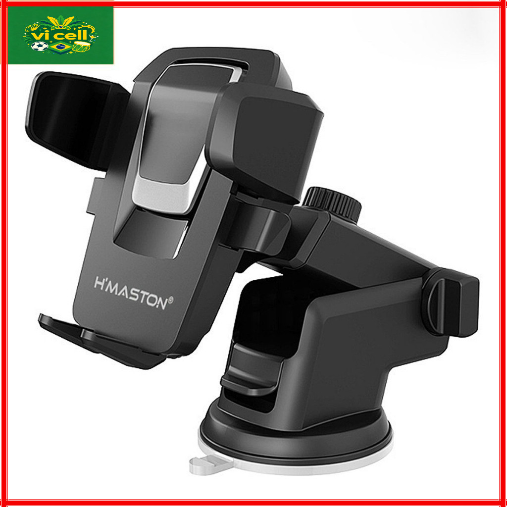 Suporte Celular GPS Veicular Carro Universal 360° Trava Automática Ajustável