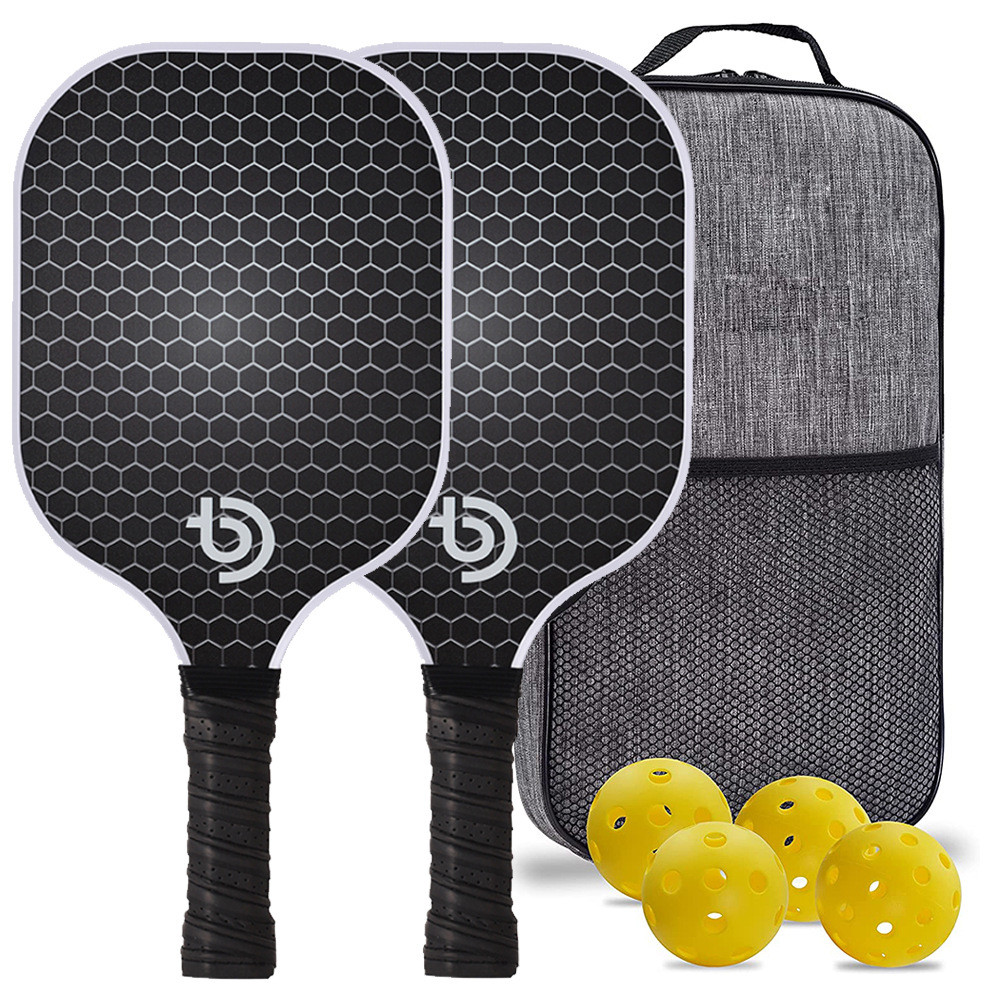 Raquete de pickleball pickleball fibra de vidro fibra carbono profissional raquete competição treinamento bola