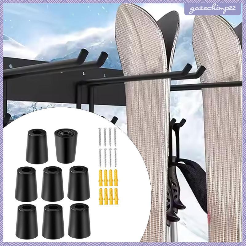 [Gazechimp] Rack De Armazenamento De Snowboard , Cabide De Esqui , Suporte Vertical De Parede Prateleira Skate Para , Qu