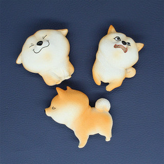 Novo bonito Shiba Inu Animal cão ímã de geladeira personalidade sorriso criativo bonito bonito jogar ímã do telefone móv
