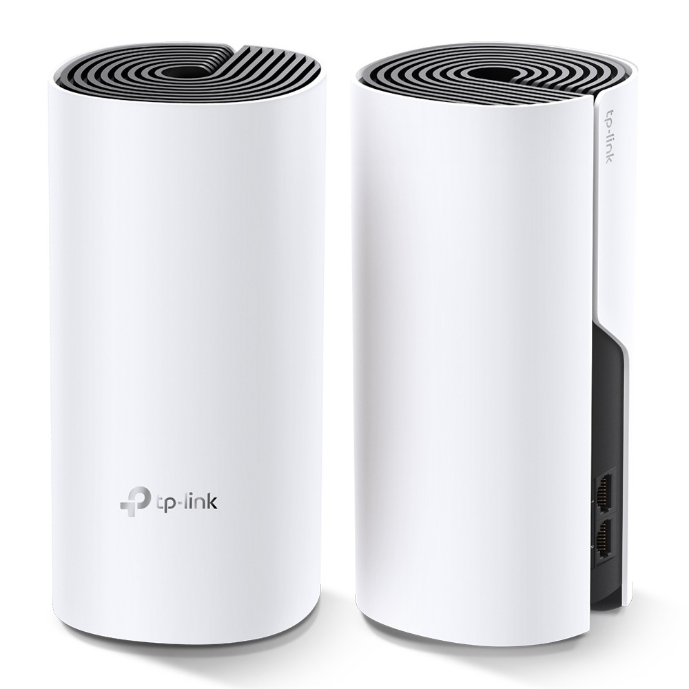 Roteador TP-Link Deco M4 V4 (x2) Mesh Wi-Fi 5 Gigabit Dual-Band AC1200 Branco