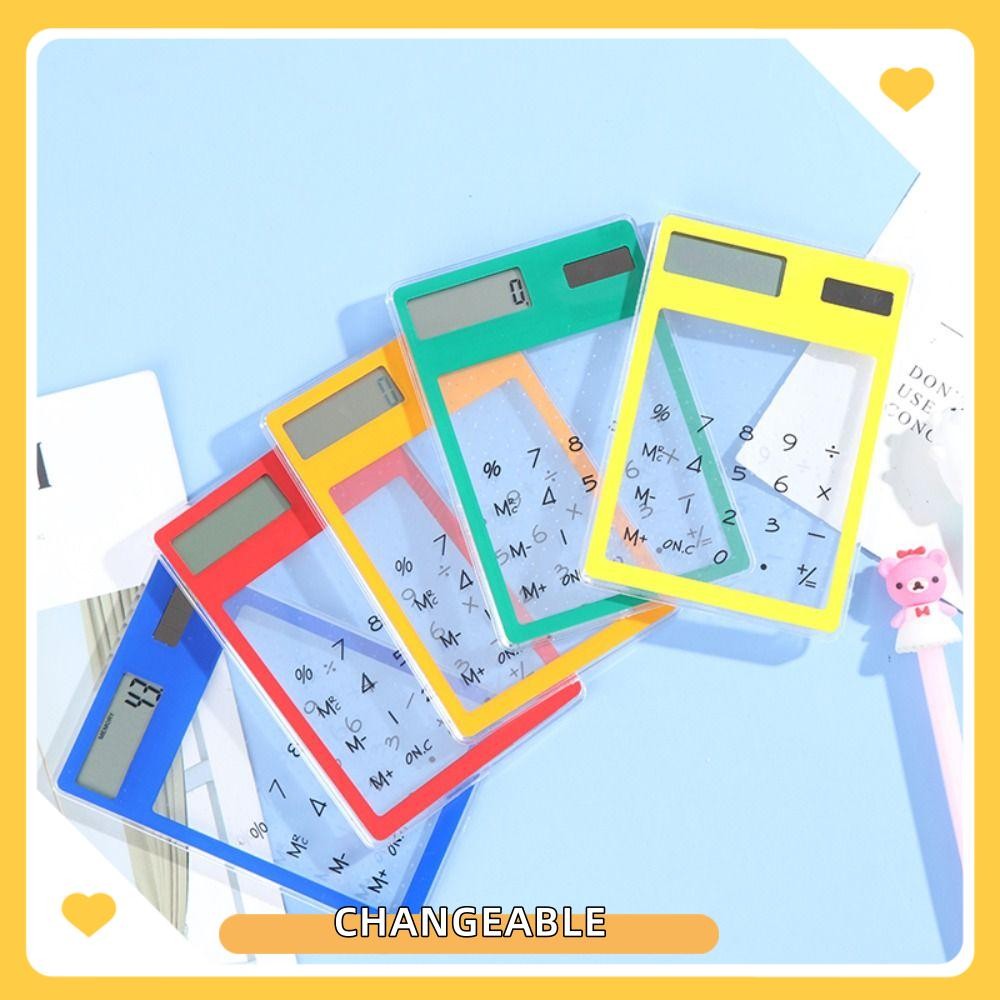 Mini Calculadora Mutável , Calculadoras Científicas Com Tela De Toque De 8 Dígitos , Transparente em Oferta na Shopee