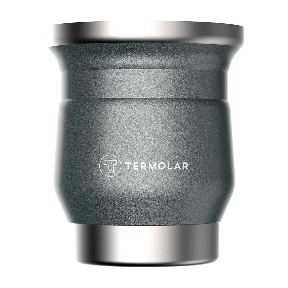 Cuia Térmica Termolar Tupi Chumbo 250ml em Oferta na Shopee
