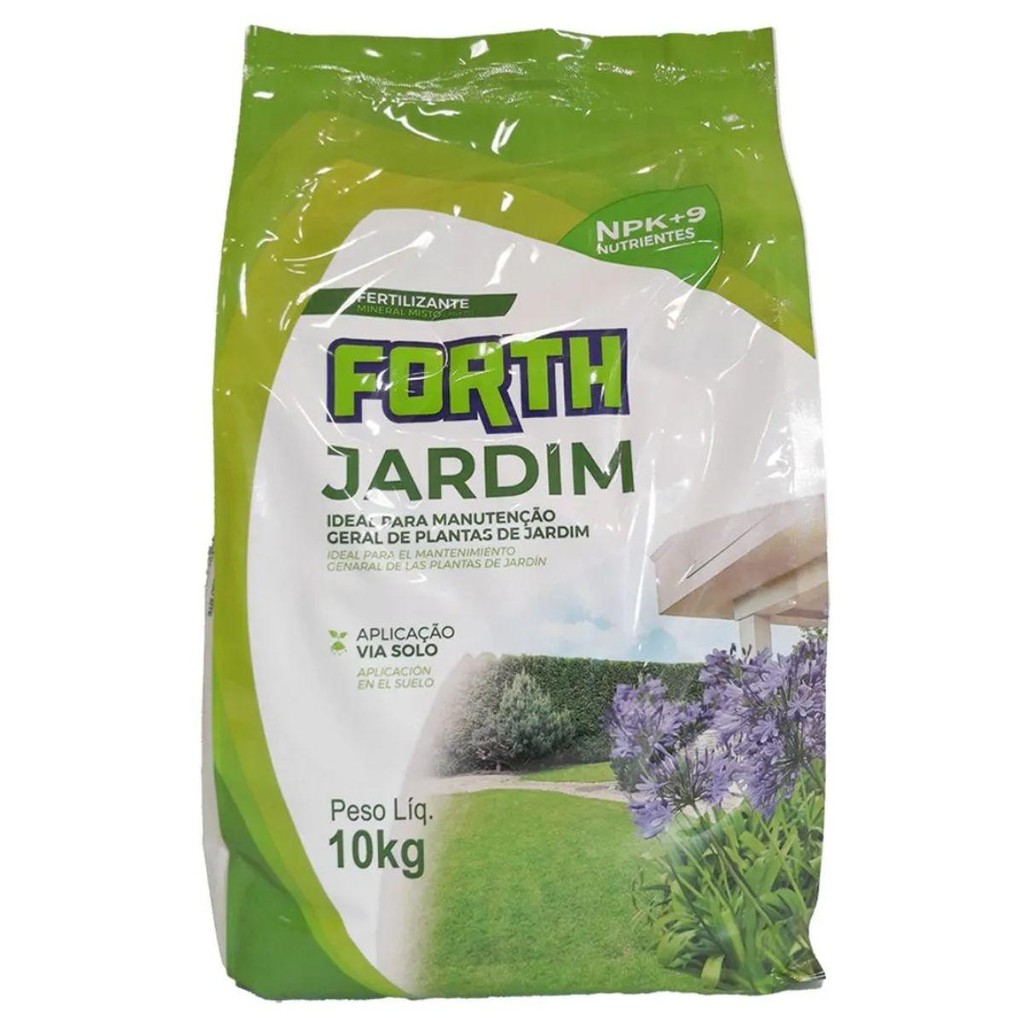 Adubo Fertilizante Forth Jardim 10Kg Gramados Flores Vasos