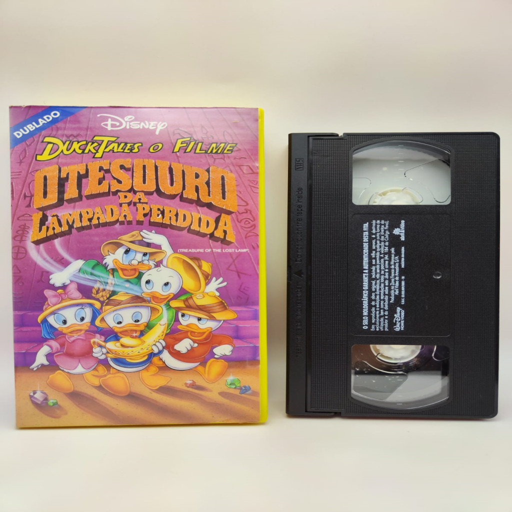 VHS DuckTales o Filme O Tesouro da Lâmpada Perdida DUBLADO Disney