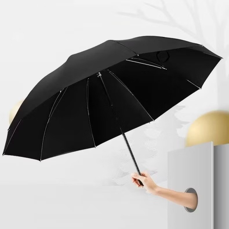 Guarda Chuva Automático Abre E Fecha Reforçado Contra Vento Proteção Solar Blackout JIMMY