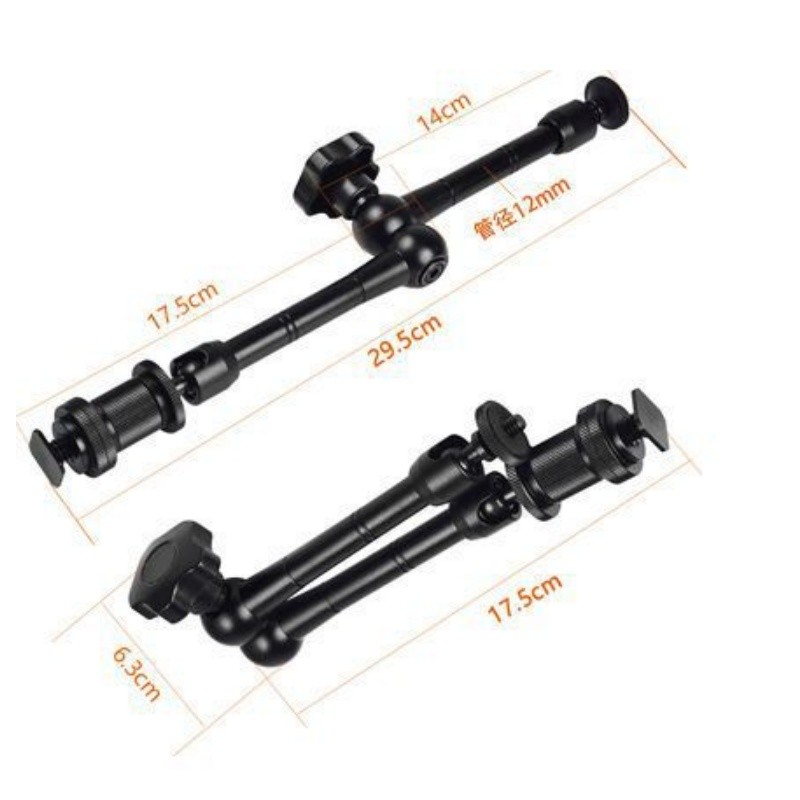 Magic Arm 11 Polegadas com Garra Super Clamp Suporte Universal para Câmera e Monitor
