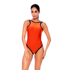 Maiô Body Speed Alças Médias Ajuste Confortável Piscina Mar Natação Speedo - TANGERINA
