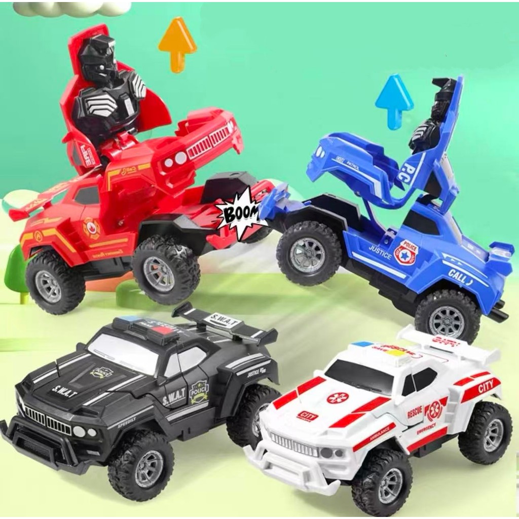 Carro BRINQUEDO Bate e Volta Brinquedo Transforma Robô