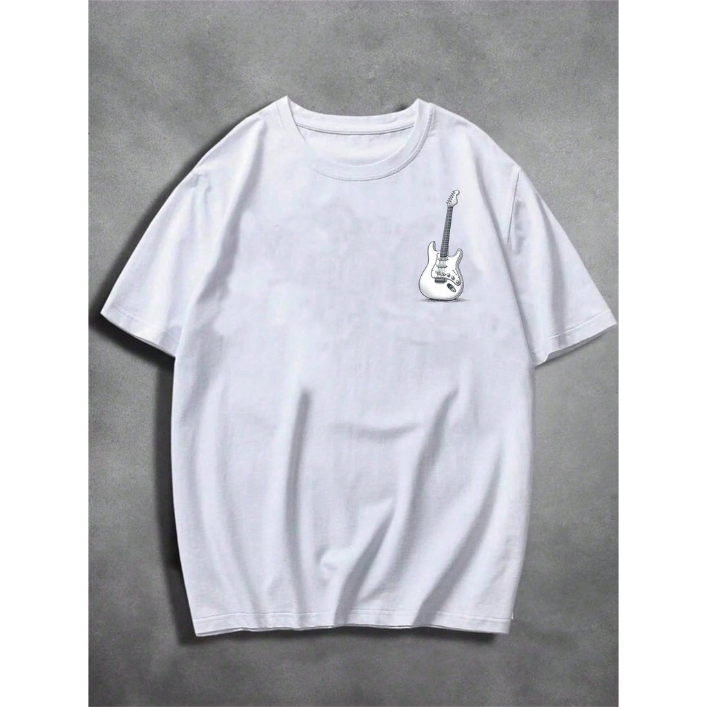 Camiseta Masculina GUITARRA Unissex 100% Algodão Streetwear Lançamento Louvor Envio Varias Cores